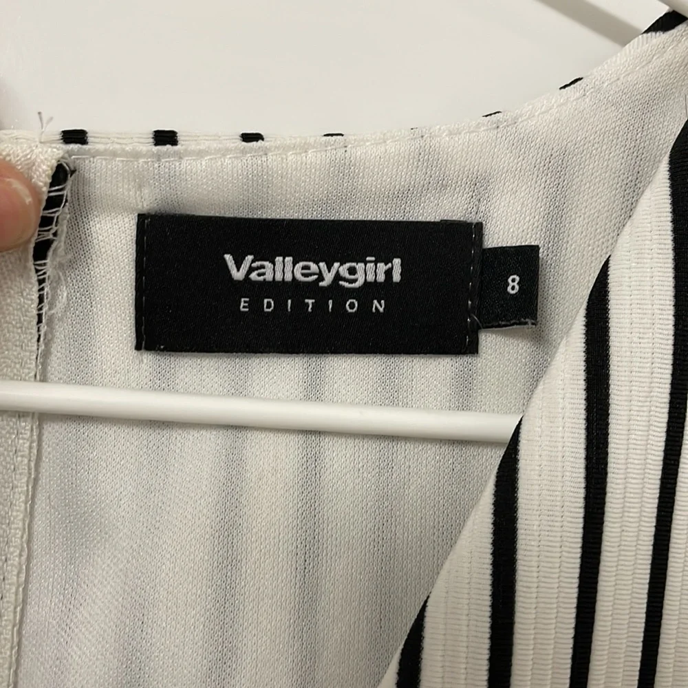 Black and White Stripe Playsuit - Picture 3 of 5